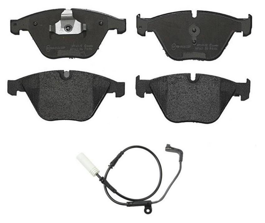 Brembo BMW Brakes Kit - Pads Front (Low-Met) (with Sensor) 34116794919 - Brembo 2265466KIT